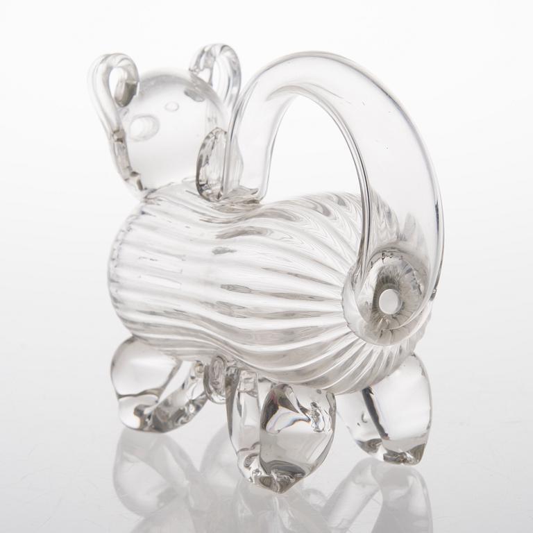 KARAFF, glas, Brännvinshund, 1900-tal.