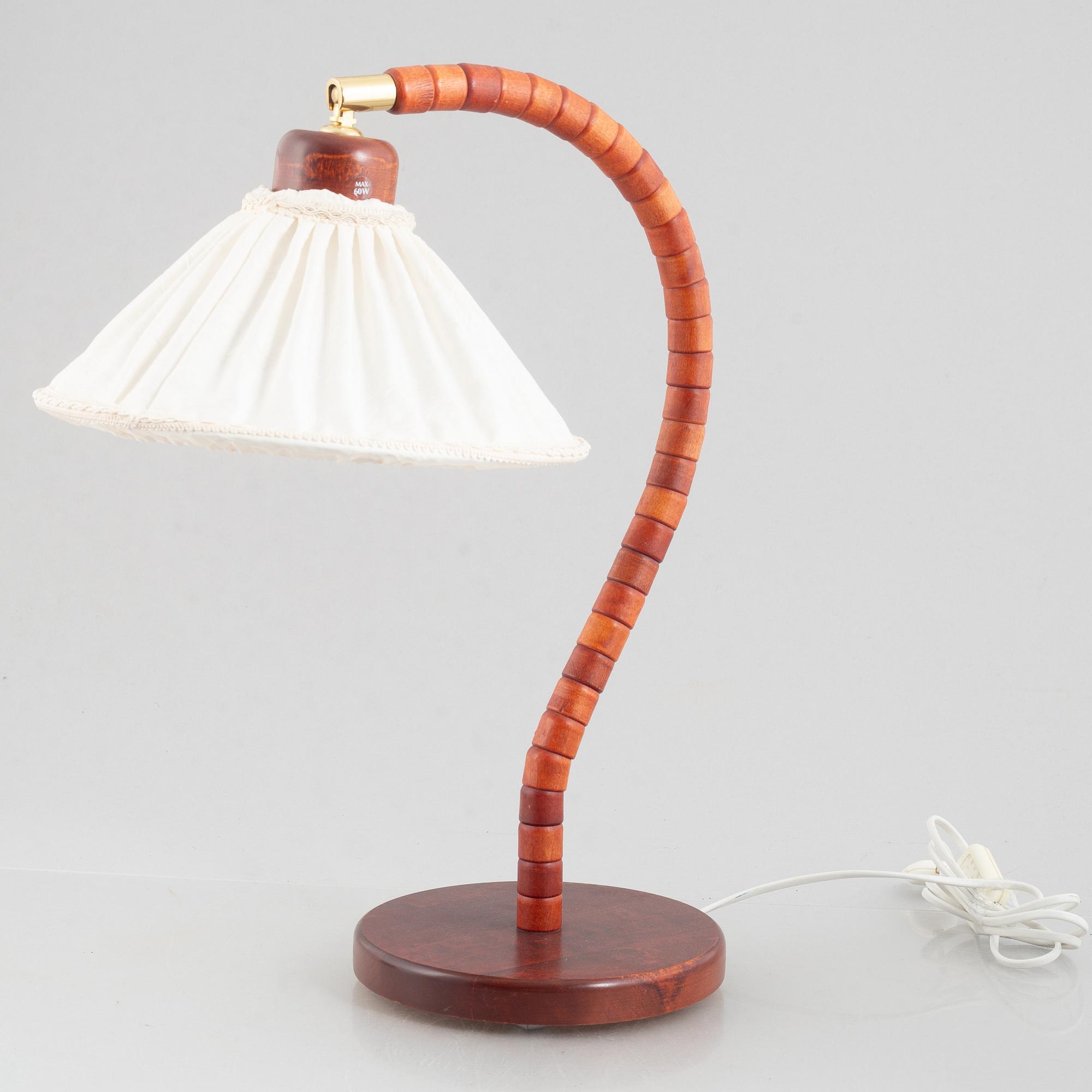 Bordslampa, Markslöjd, 1900-talets andra hälft.