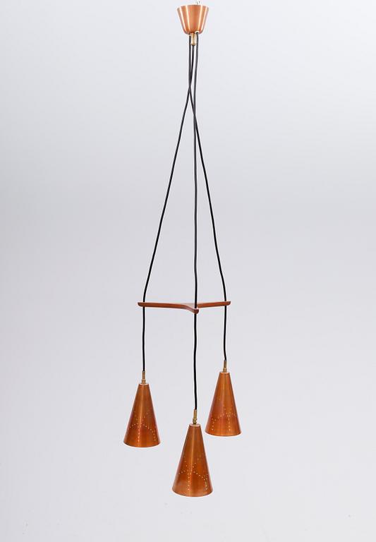 TAKLAMPA, 1950-tal. Höjd ca 30 cm.