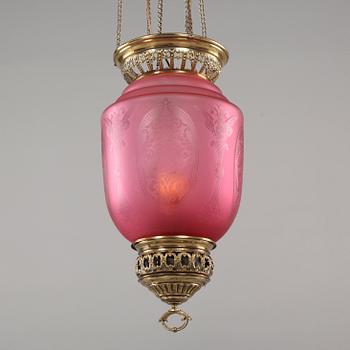 MÅNSKENSAMPEL, omkring sekelskiftet 1900, höjd 95 cm.