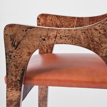 Aldo Tura, stolar, fyra stycken, Milano, Italien, 1960-70-tal.