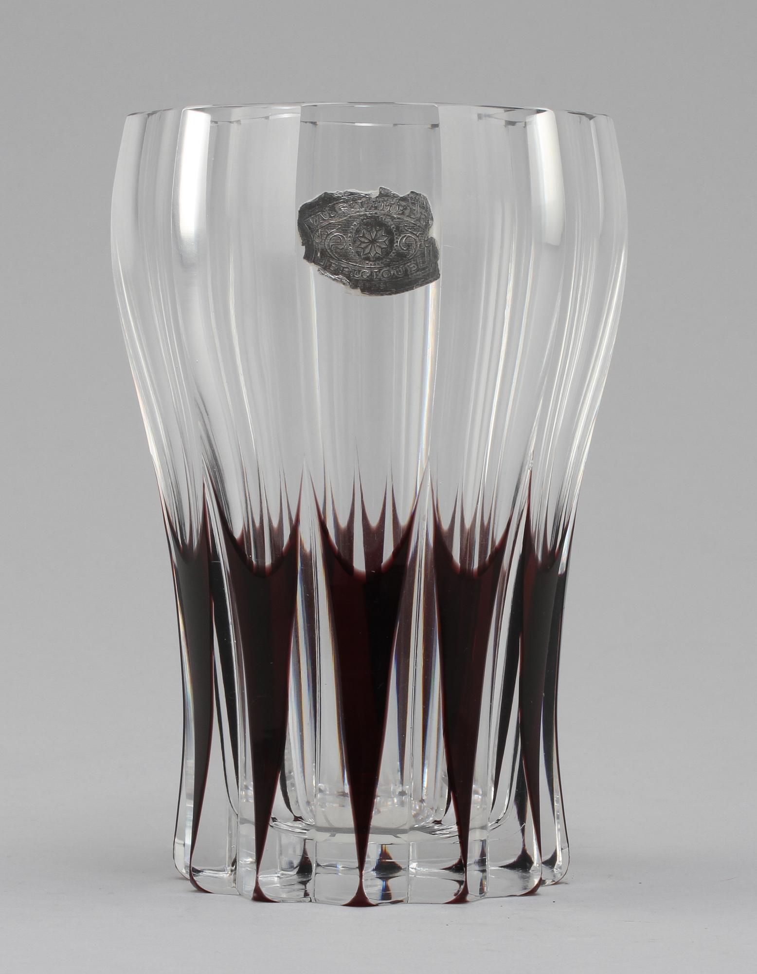 VAS, glas, Val Saint-Lambert, Beligen, 1900-talets andra kvartal.