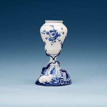 A Swedish Marieberg faience vase, 18th Century.