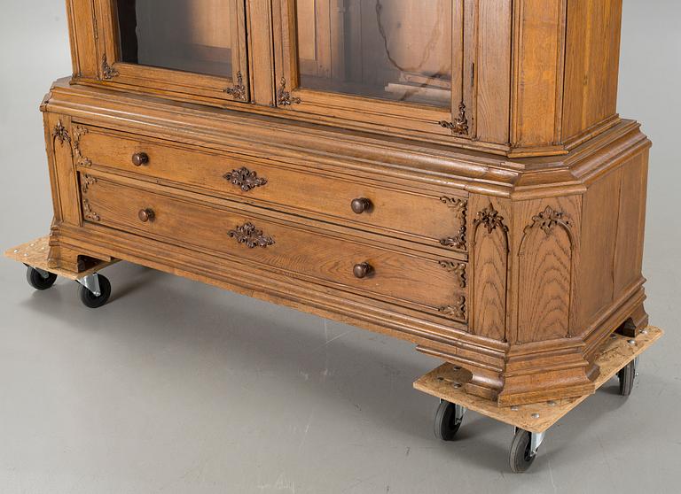 A vitrine cabinet, late 19th century.