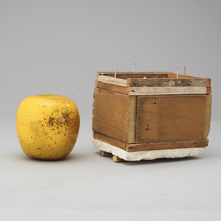 Hans Hedberg, A Hans Hedberg faience apple, Biot, France.