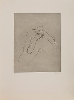 HANS BELLMER, "Les anagrammes du corps". 10 etchings, 1973, each signed in pencil and numbered 72/100.