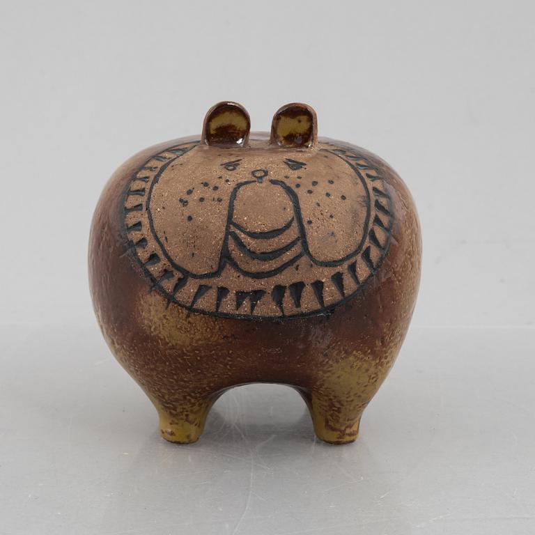 Lisa Larson, a 'Bulldog' figurine from the series 'Stora Zoo', Gustavsberg.