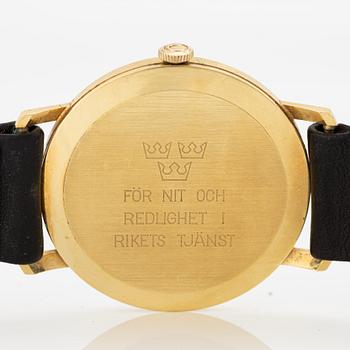 Certina, armbandsur, 18K guld, 34 mm.