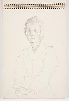 Lotte Laserstein, 3 skissböcker med blyertsteckningar.