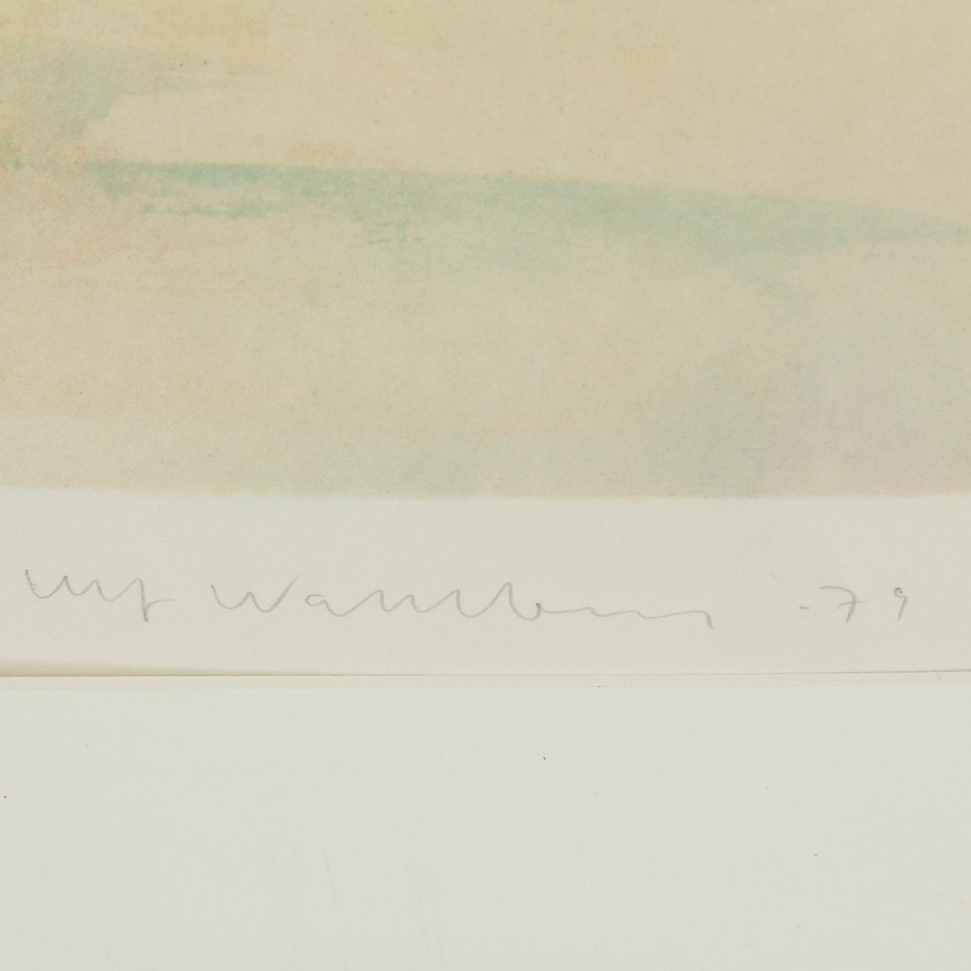 ULF WAHLBERG, färglitografi, 1979, signerad 191/250.