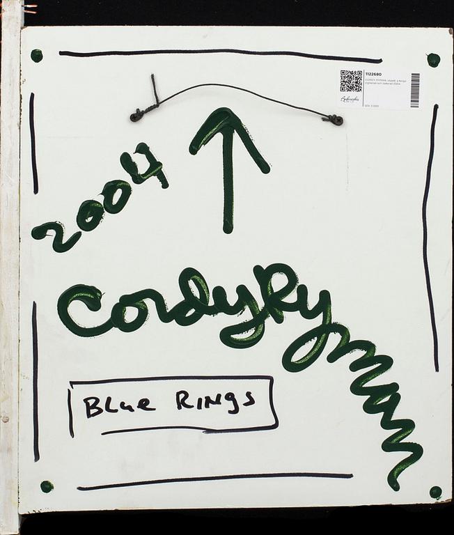 CORDY RYMAN, mixed media, signed and dated on the reverse.