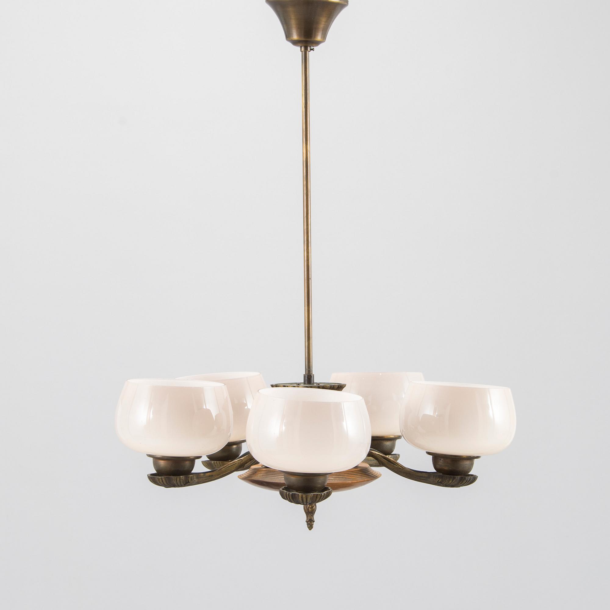 Paavo Tynell, a 1930's '1376/5' ceiling light for Taito.