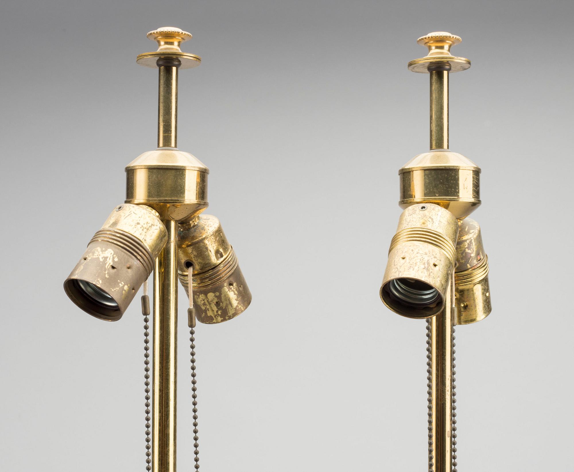 A pair of mid century table lamps.