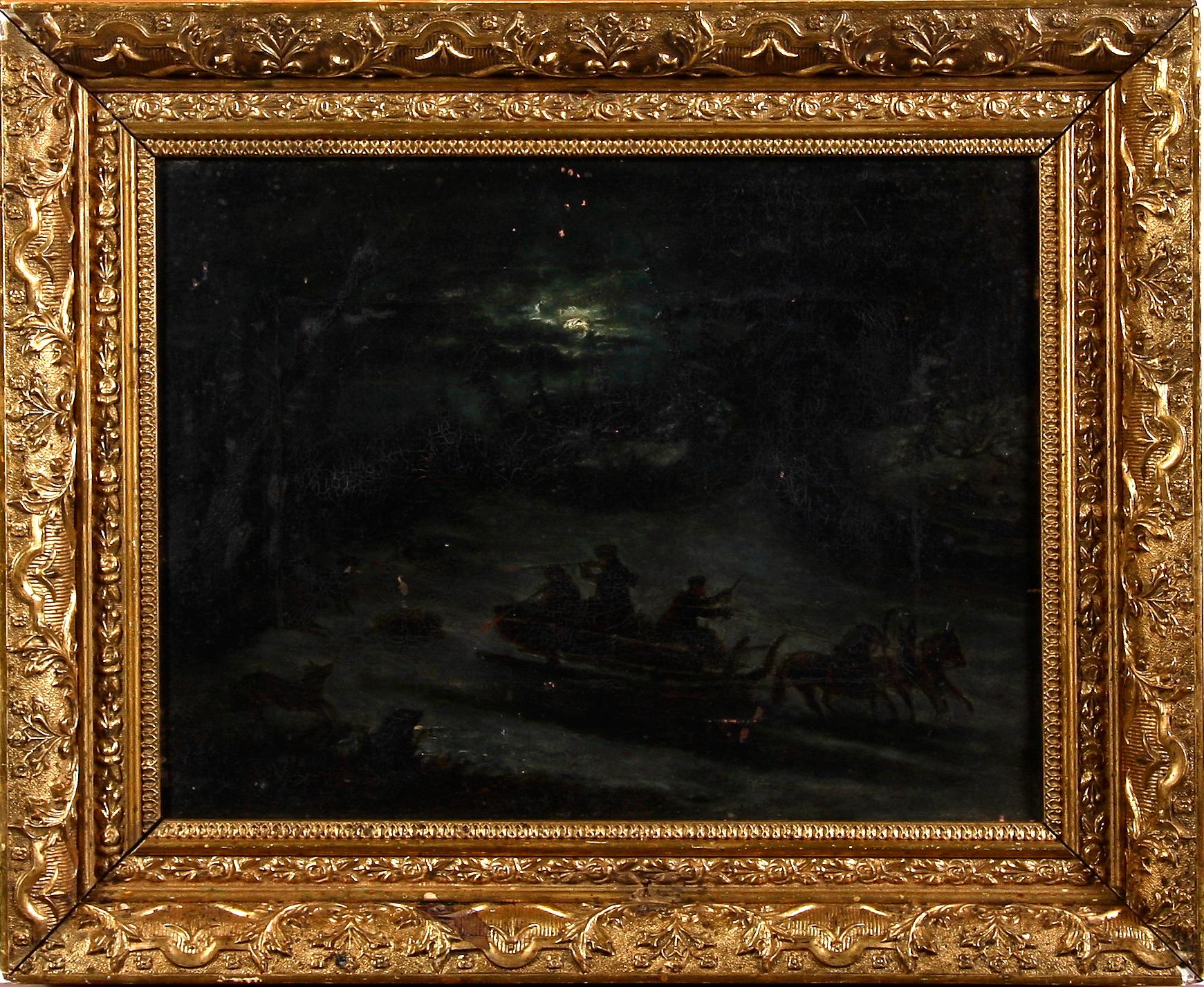 OKÄND KONSTNÄR, olja på duk, 1800-tal.