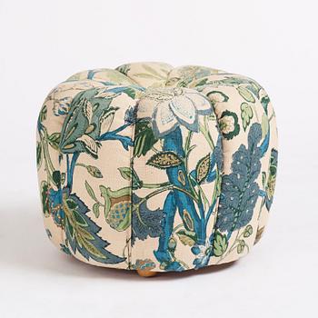 Josef Frank, a upholstered stool, Svenskt Tenn, probably 1930s-1940s.