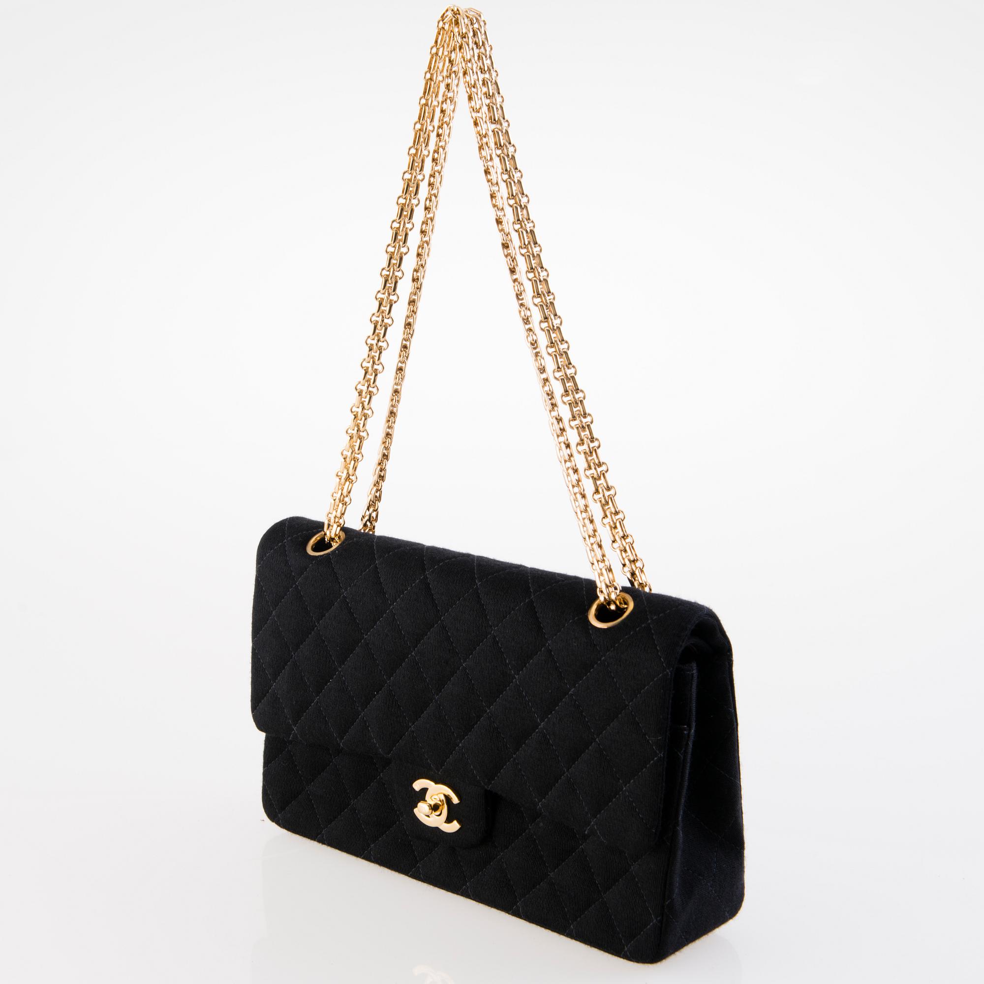 CHANEL, "Jersey Double Flap Bag", LAUKKU.