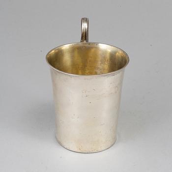 A Nymansson, mugg, silver, Mariestad 1813.