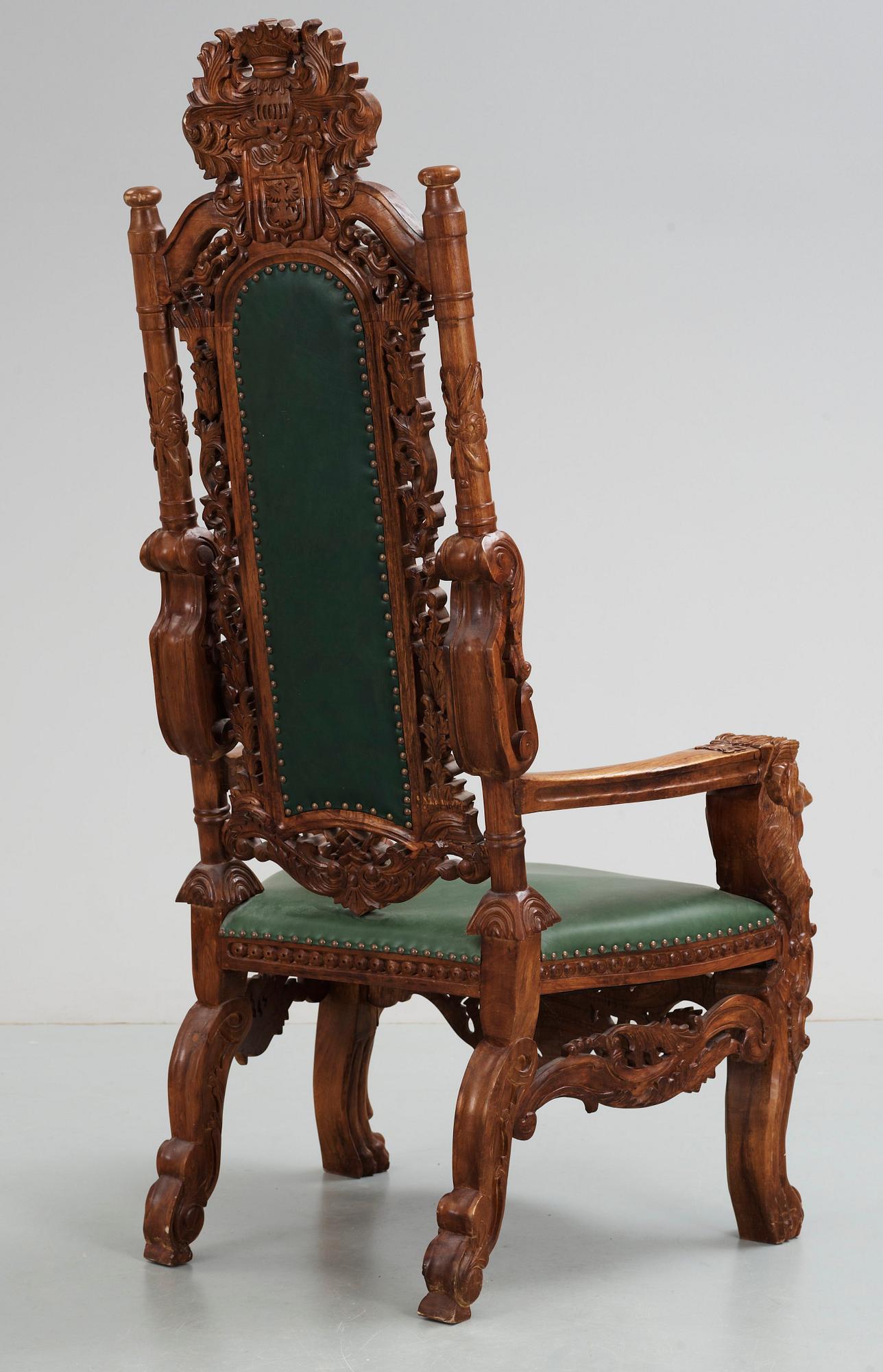 PRAKTKARMSTOL, barockstil, 1900-tal.