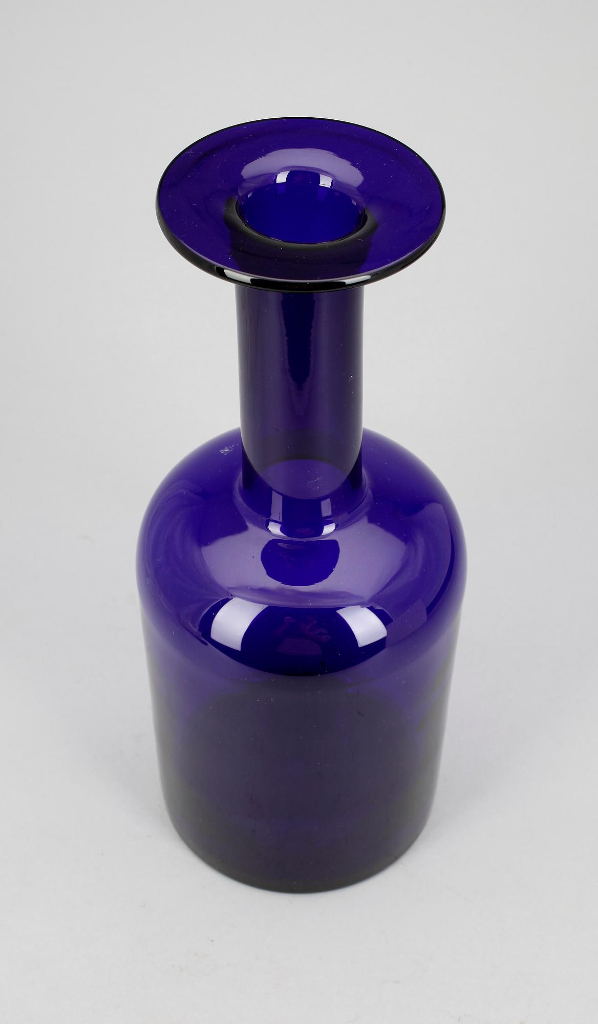 VAS / FLASKA, glas, Holmegaard, Danmark, 1970-tal.
