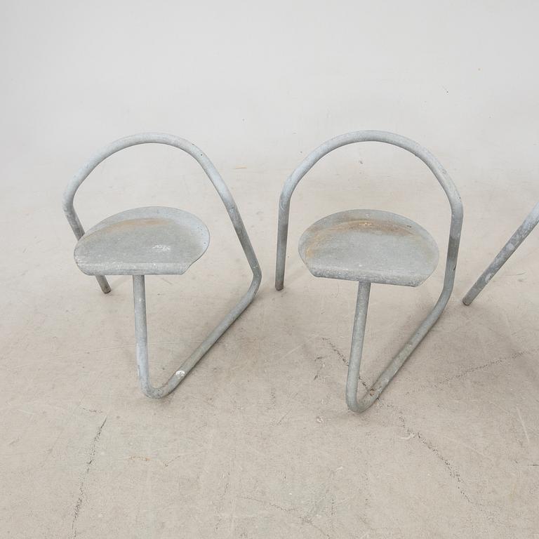 A set of four chairs from the 21st century.
