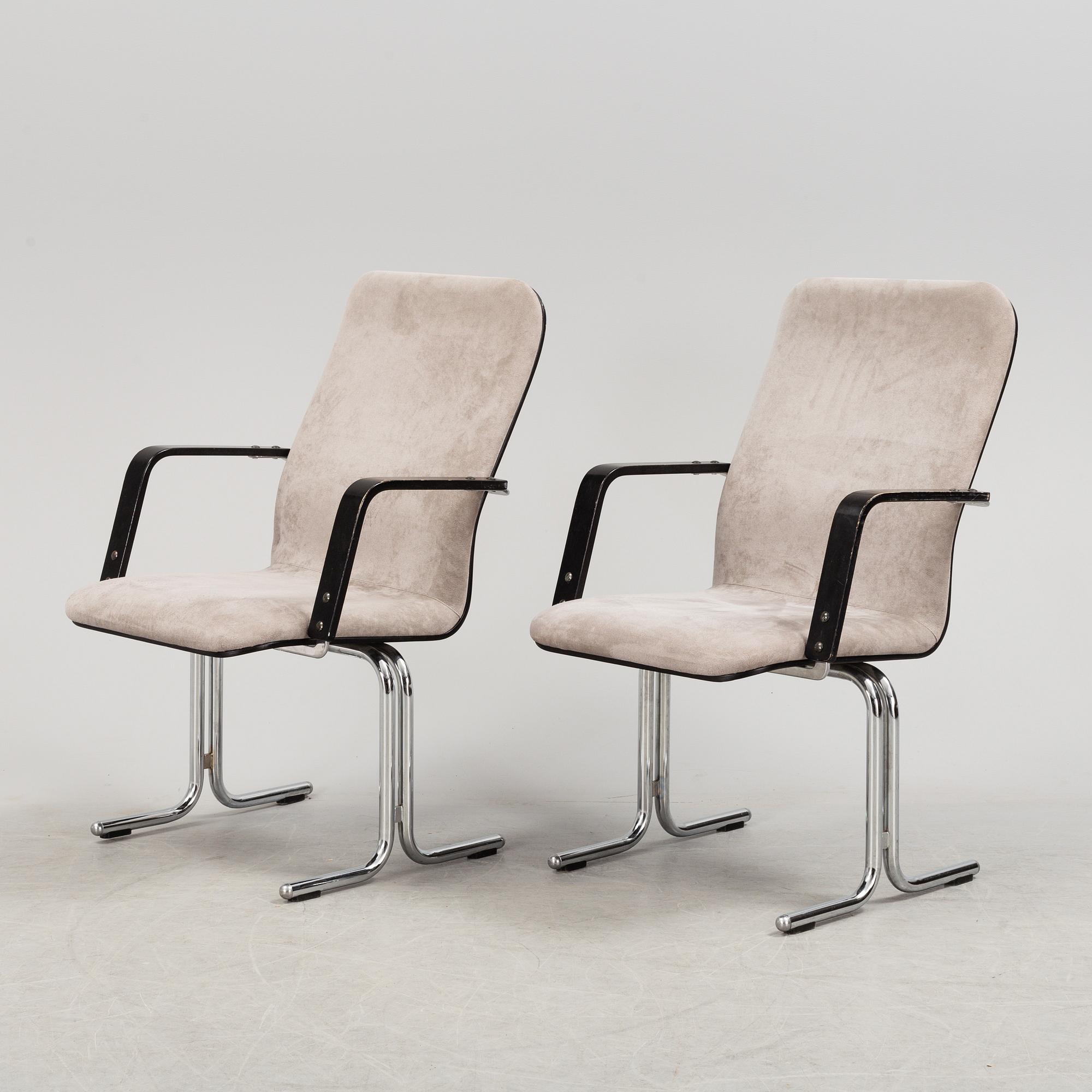 YRJÖ KUKKAPURO, six 'Fysio' chairs from Avarte, Finland, late 20th Century.
