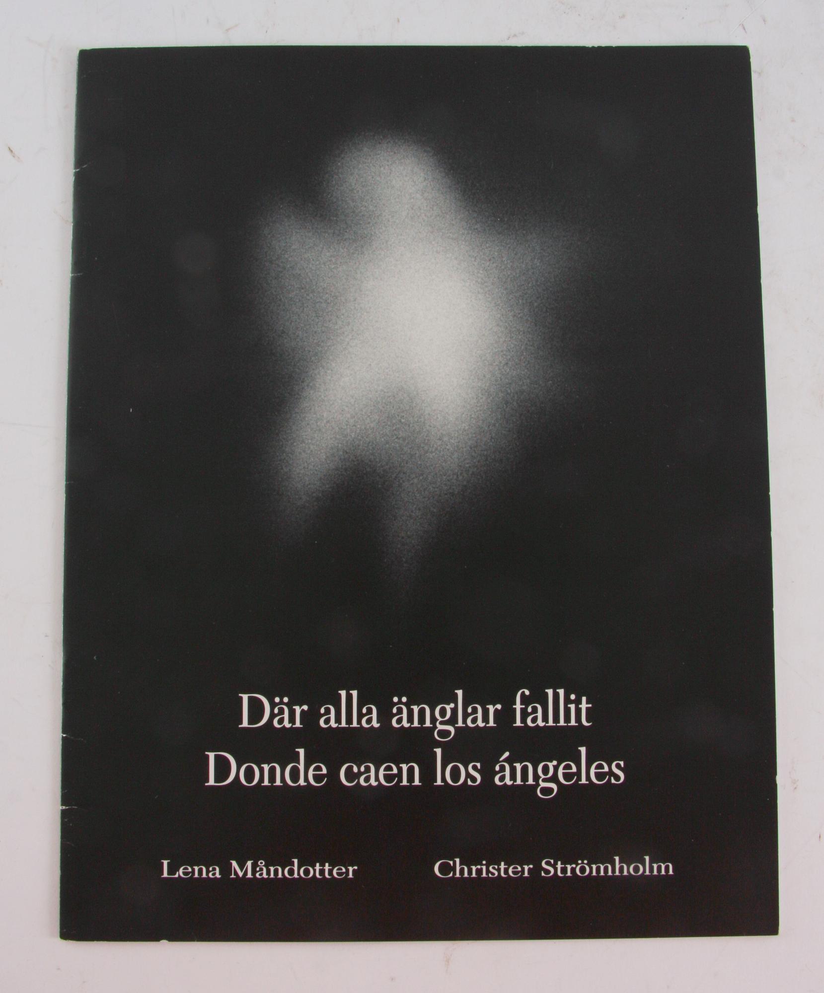 STRÖMHOLM, CHRISTER, foton/illustrationer, 25 st, till "Där alla änglar fallit" av Lena Måndotter.