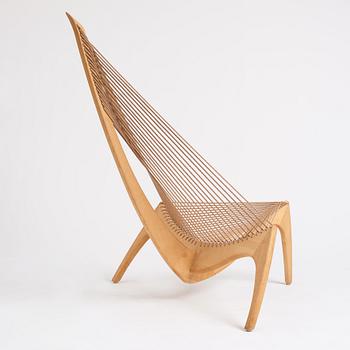 Jørgen Høvelskov, an ash 'Harp Chair', Denmark, post 1963.