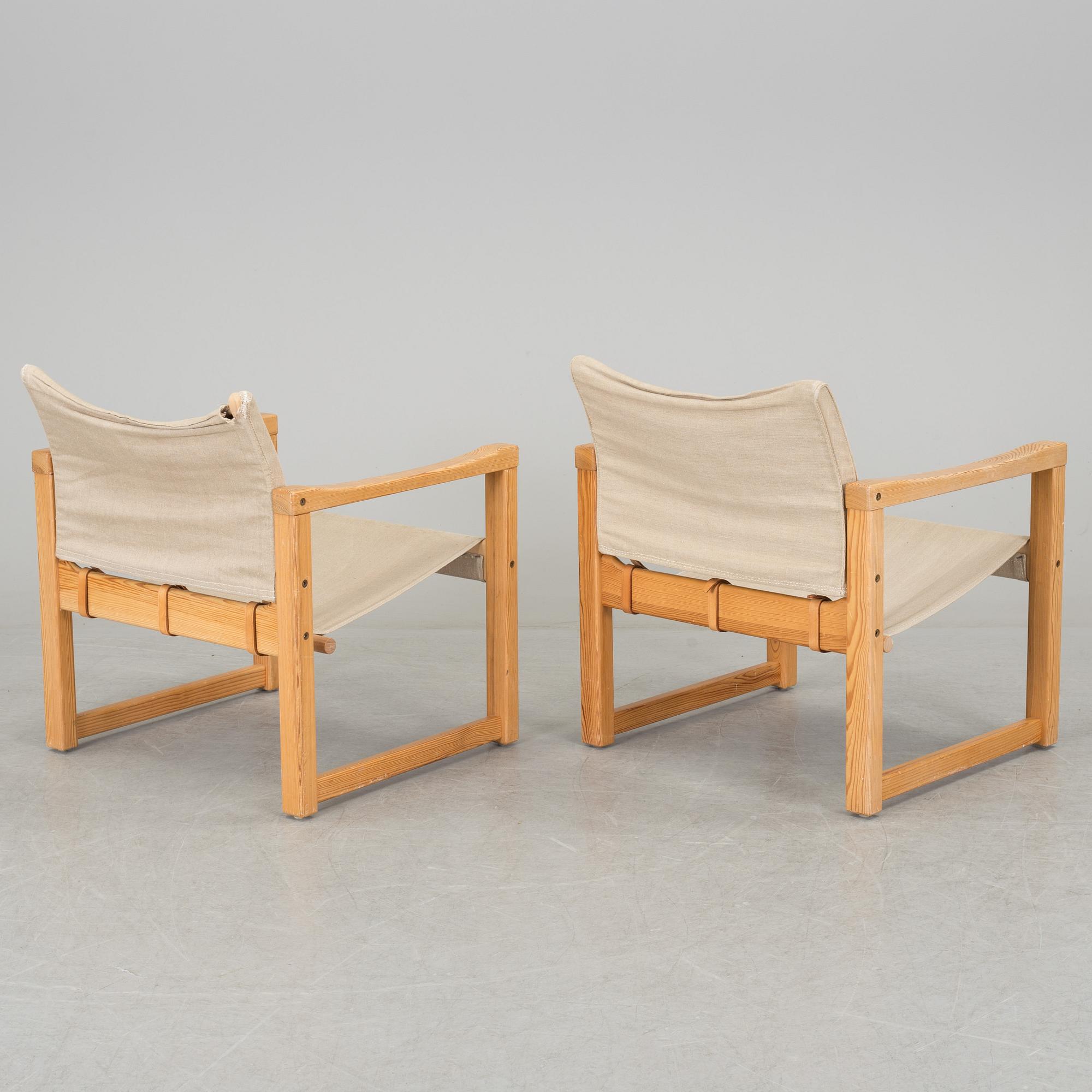 KARIN MOBRING, fåtöljer, ett par, "Diana", IKEA, 1970-tal.