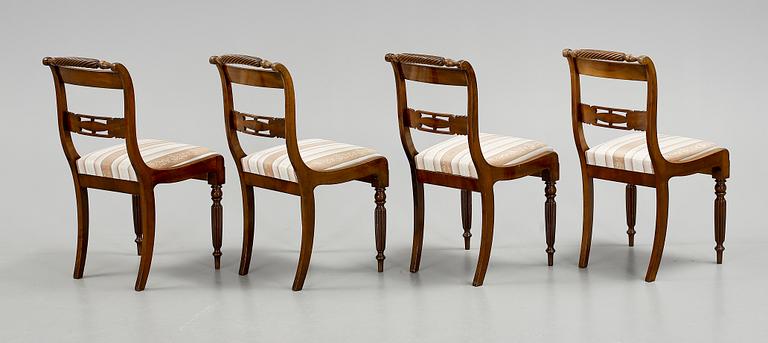 STOLAR, 4 st, empirestil, omkring 1900.