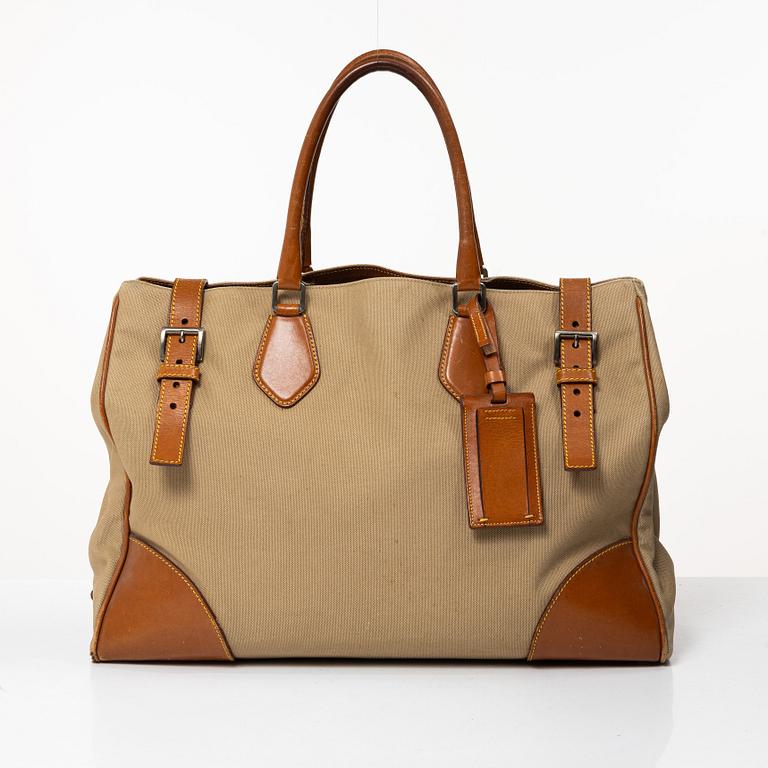 Prada, tote bag.