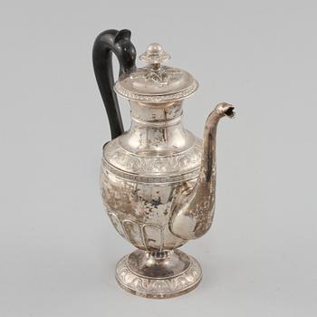 KAFFEKANNA, silver, Johan Carlsson, Norrköping, 1840.
