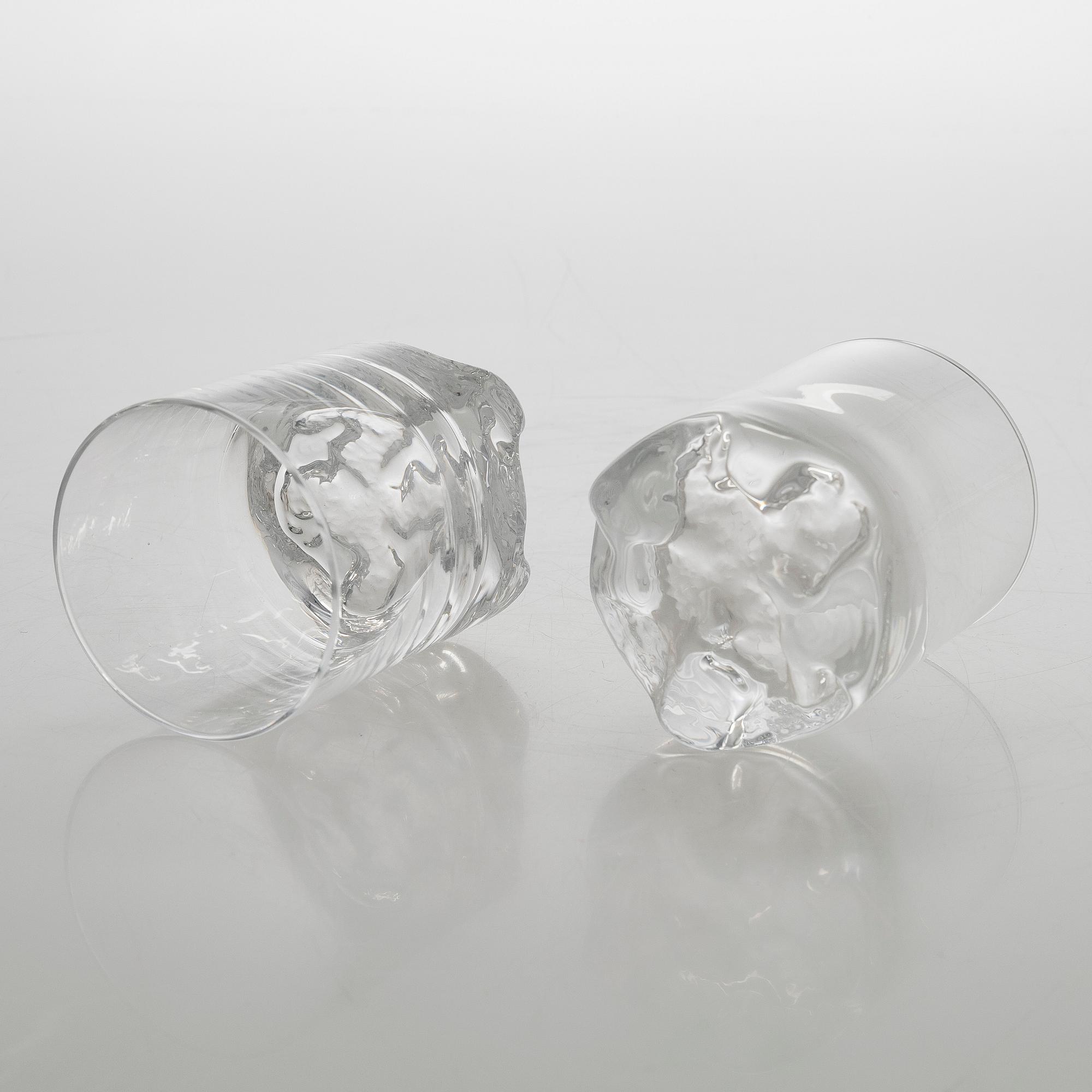 Tapio Wirkkala, whiskyglas,"Gaissa" 13 st,  Iittala 1960-tal.