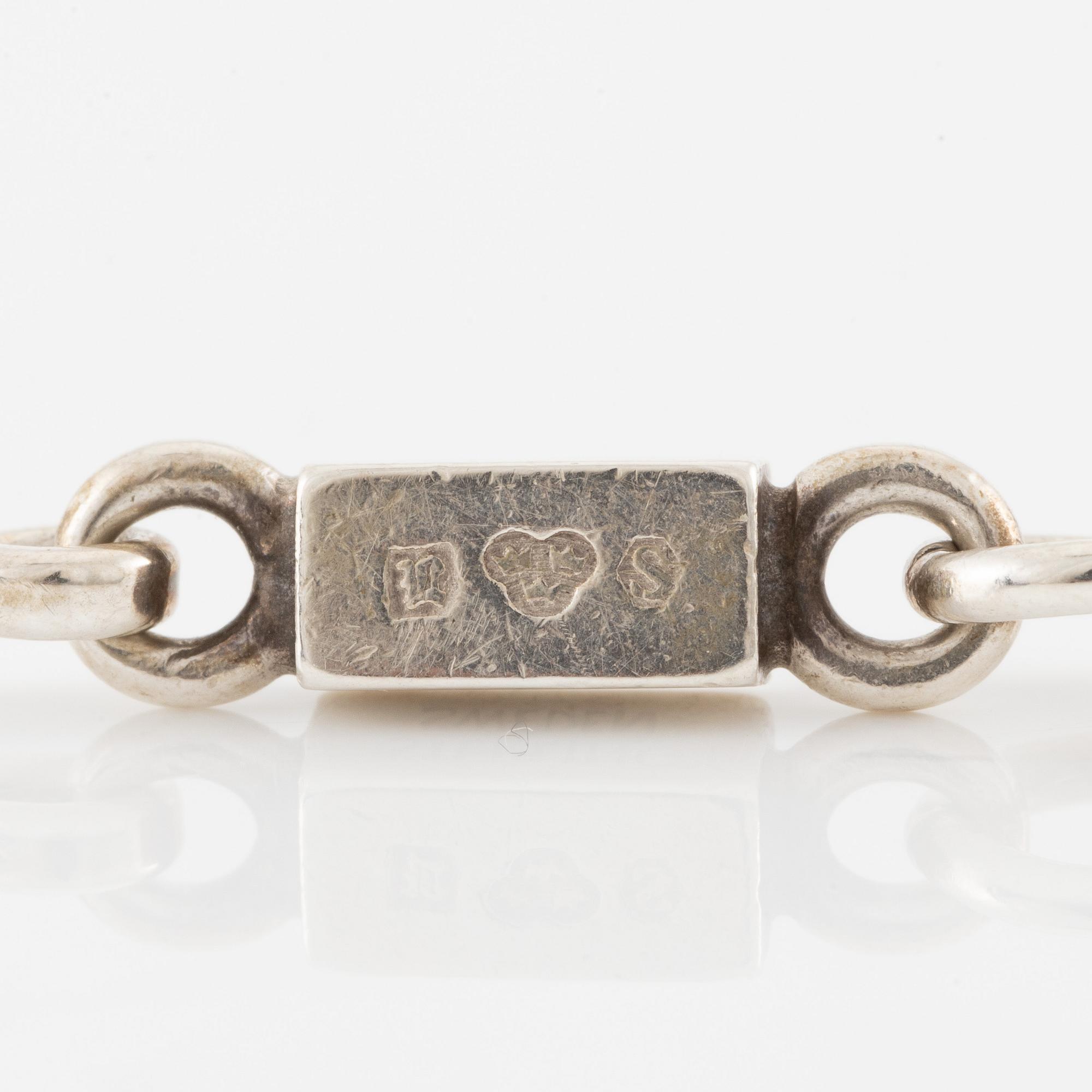 Wiwen Nilsson, armband, silver, Lund 1956.