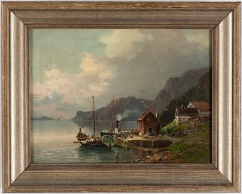 Josefina Holmlund, oil on canvas, signed and dated -86.