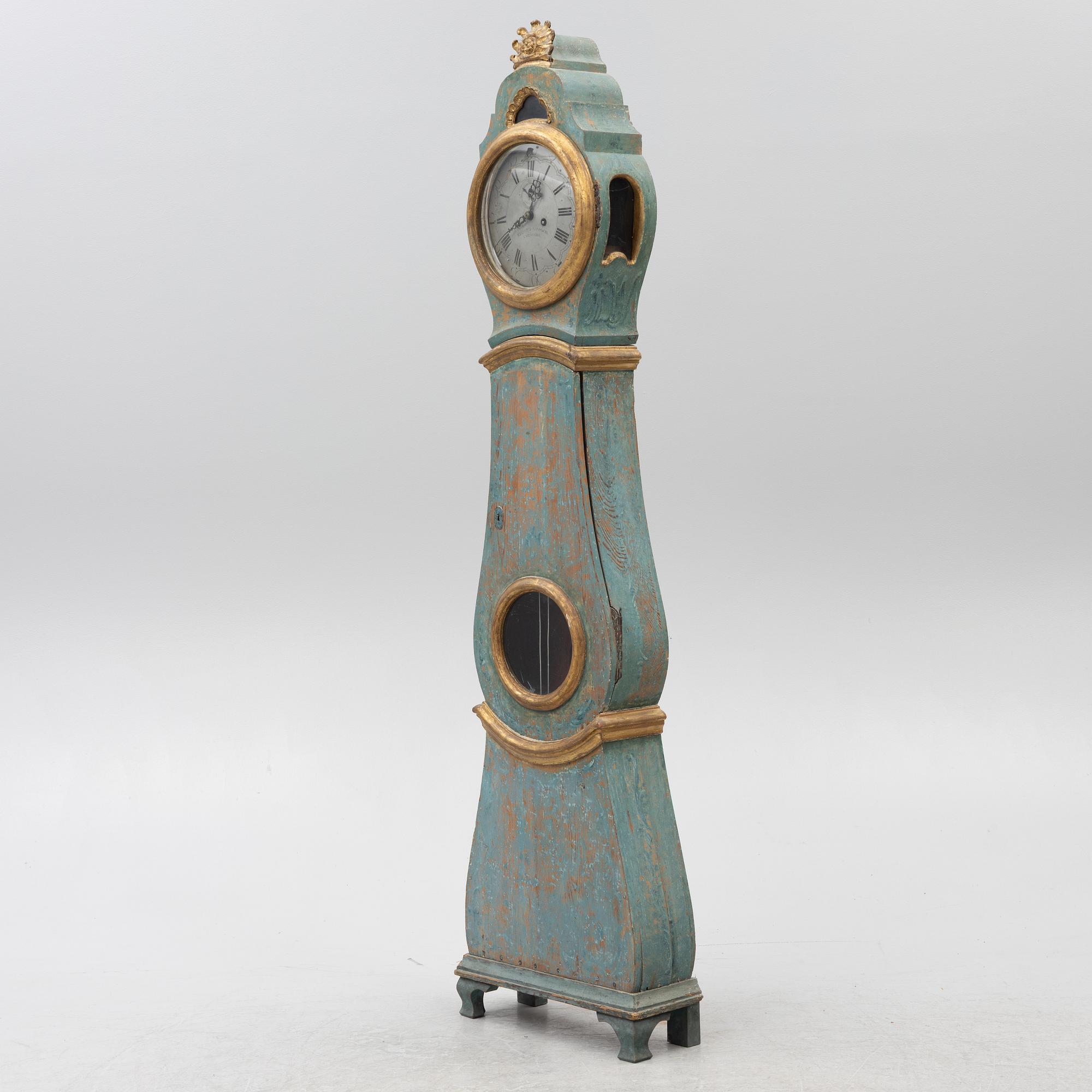 Golvur,  av Johan Fredrik Adamsson (.1729-1789 mästare i Karlskona 1758) Rokoko,