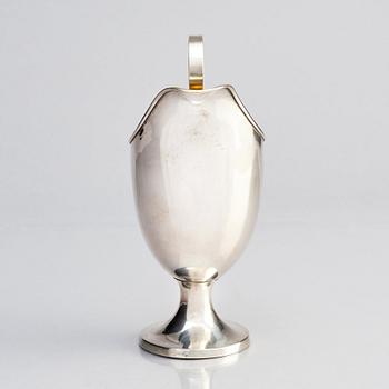 A Swedish parcel-gilt silver cream-jug, mark of Gustaf Hagström, Stockholm 1807.
