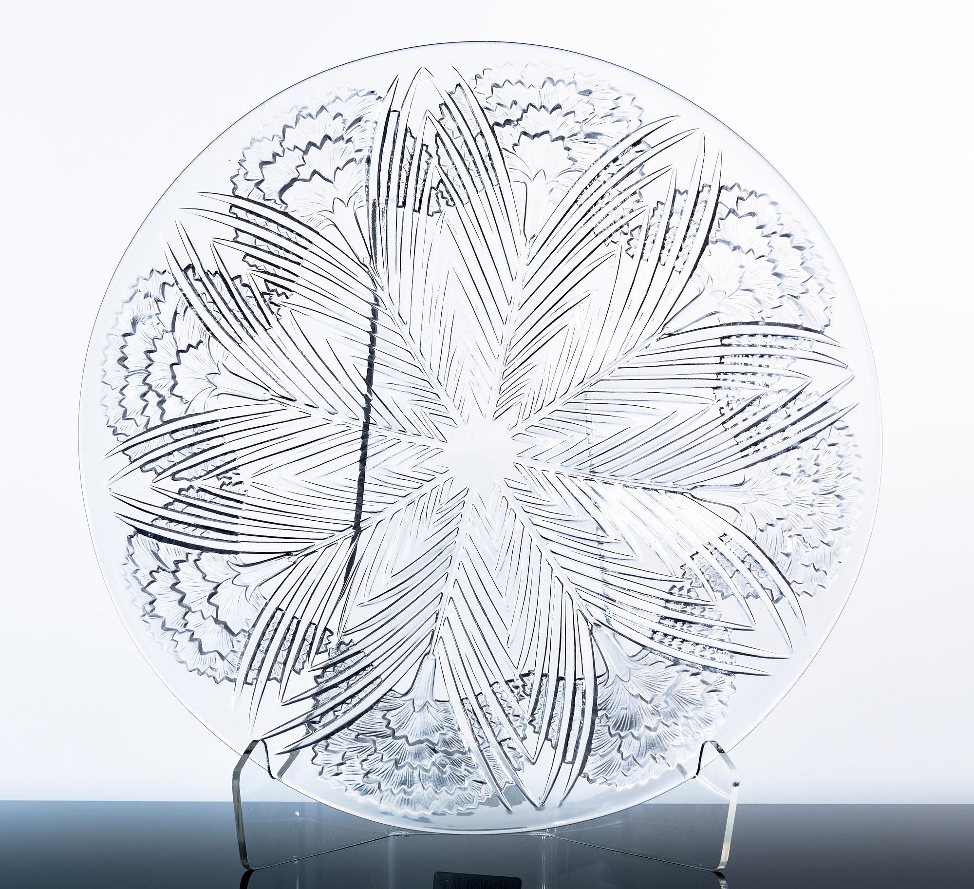 SKÅLFAT, glas,  Lalique, Frankrike 1900-tal.