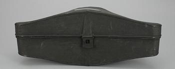 HATTLÅDA för officershatt, plåt, England 1800-tal.