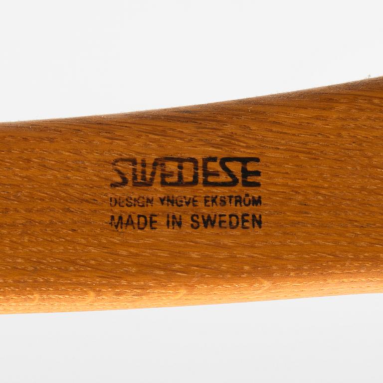 Yngve Ekström, a Swedese 'Lamino' armchair and foot-rest, Sweden, 2004.
