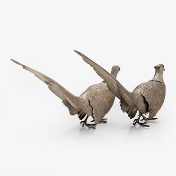 Two sterling silver table decorations, mid-20th century.