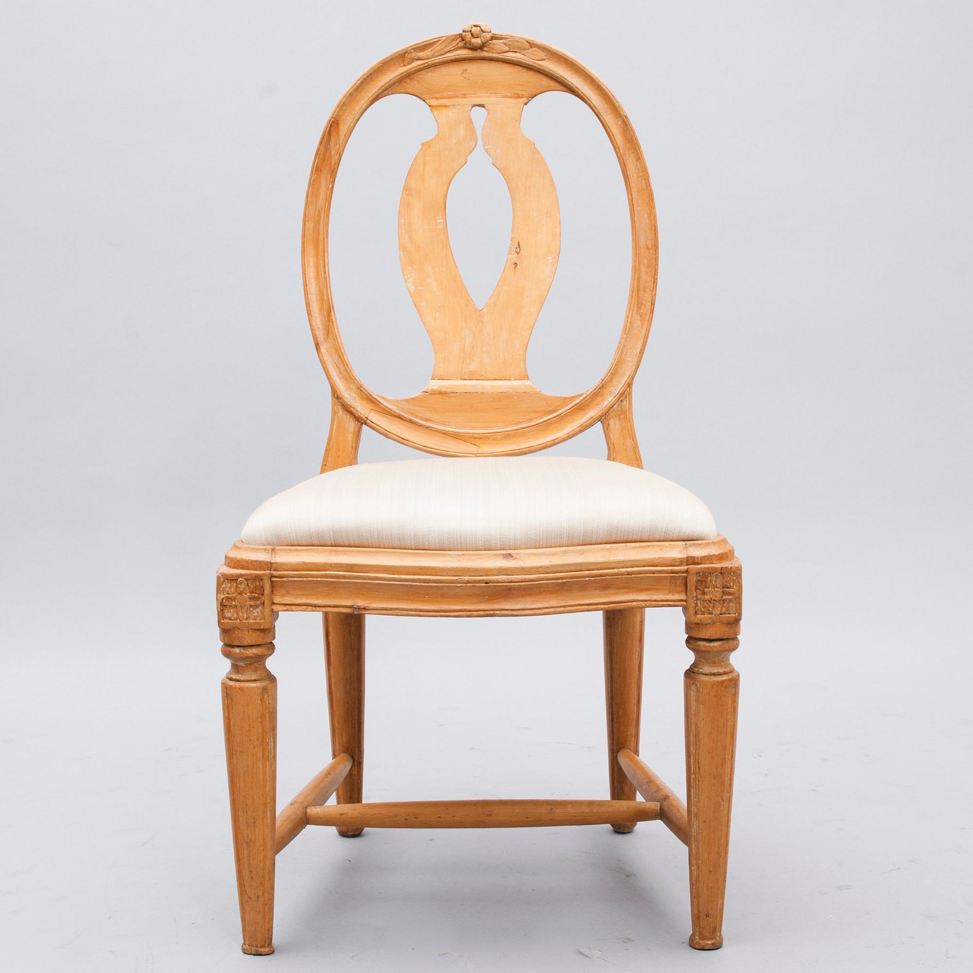 STOL, gustaviansk, sekelskiftet 1700/ 1800.