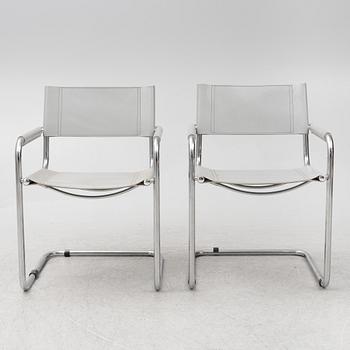 Seven chairs, probably Italy, 1980s.