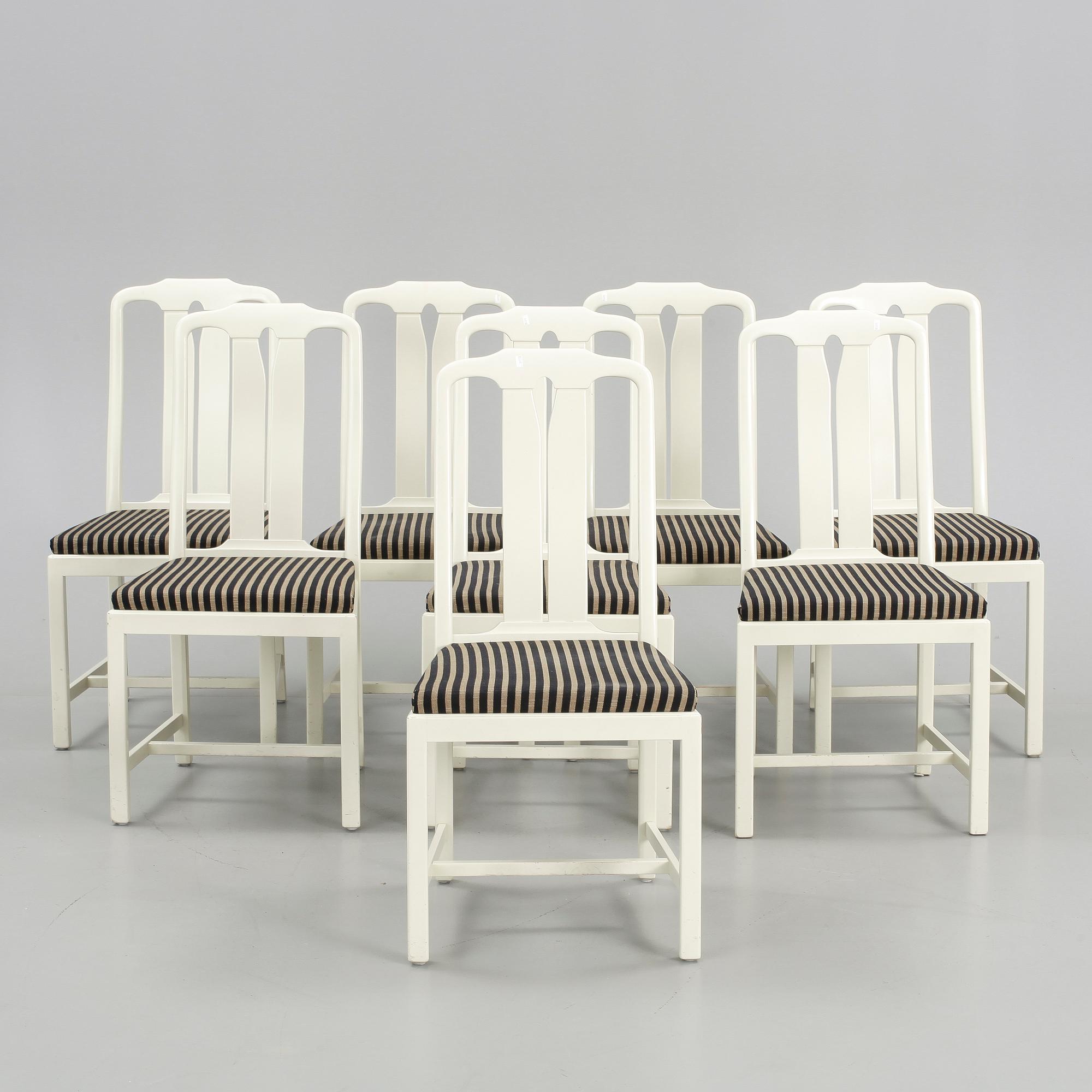 MATSALSGRUPP 11 delar, "Ambassadör", Carl Malmsten, Åfors Möbelfabrik, 1900-talets andra hälft.