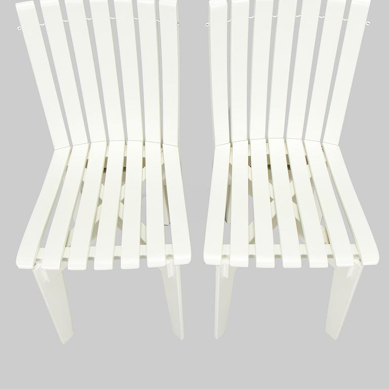Alvar & Aino Aalto, trädgårdsmöblemang, 5 delar, "Aurinko"-serien, Artek 2000-tal.