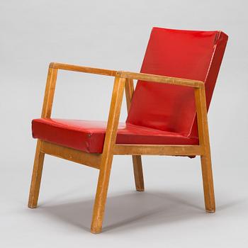 Alvar Aalto, a mid-20th century '54' armchair for O.Y. Huonekalu- ja Rakennustyötehdas A.B.