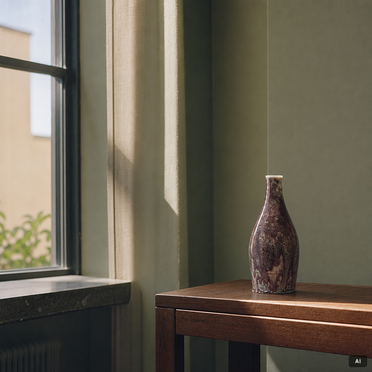 Aune Siimes, Vase, porcelain, Arabia, Finland 1940s.