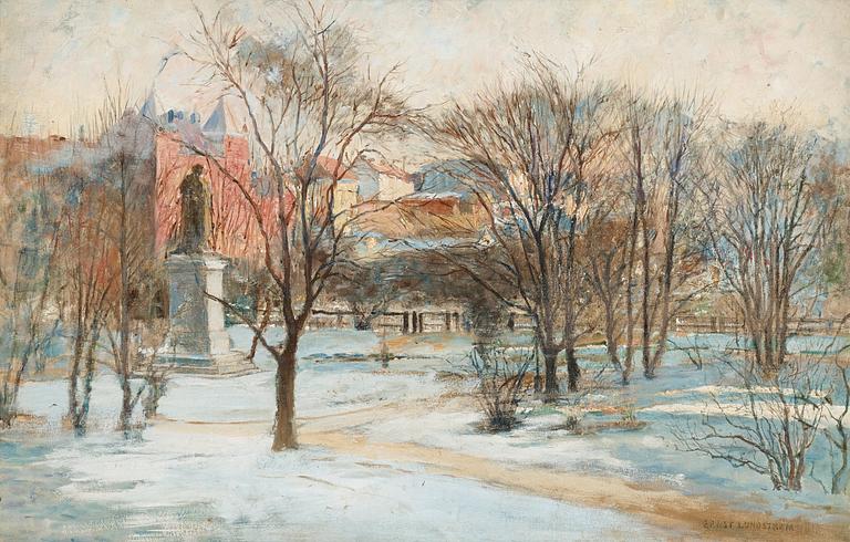 Ernst Lundström, Berzelii park.
