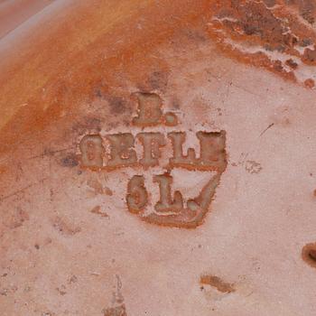 SPILKUM, lergods, Gefle, tidigt 1900-tal.