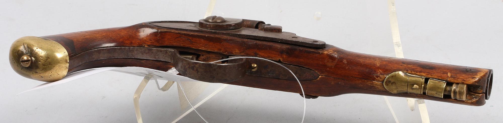 SLAGLÅSPISTOL, troligen Sverige 1800-talets mitt.