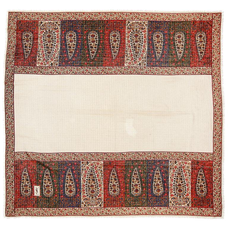 YVES SAINT LAURENT, cashmere shawl.
